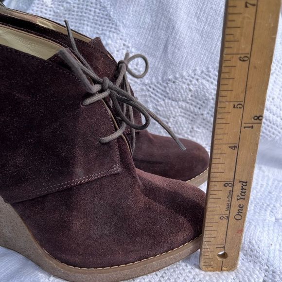 ENZO ANGIOLINI  EAFLORY suede wedge booties rubber‎ wedges - Picture 5 of 14